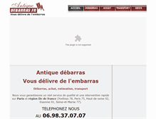 Tablet Screenshot of antique-debarras.fr